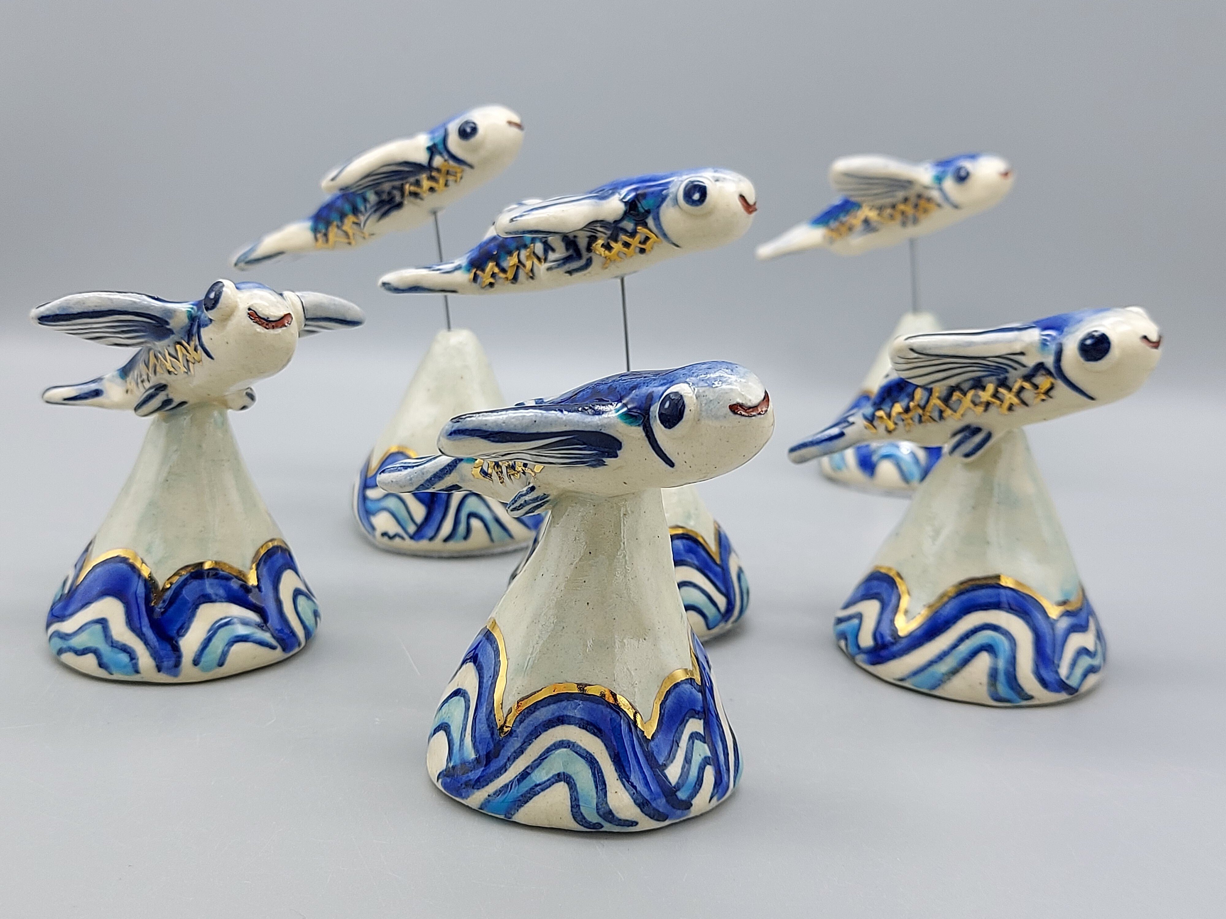 陶芸粘土と九谷焼和絵具で作る「みずのいきもの」】寺田ひかり