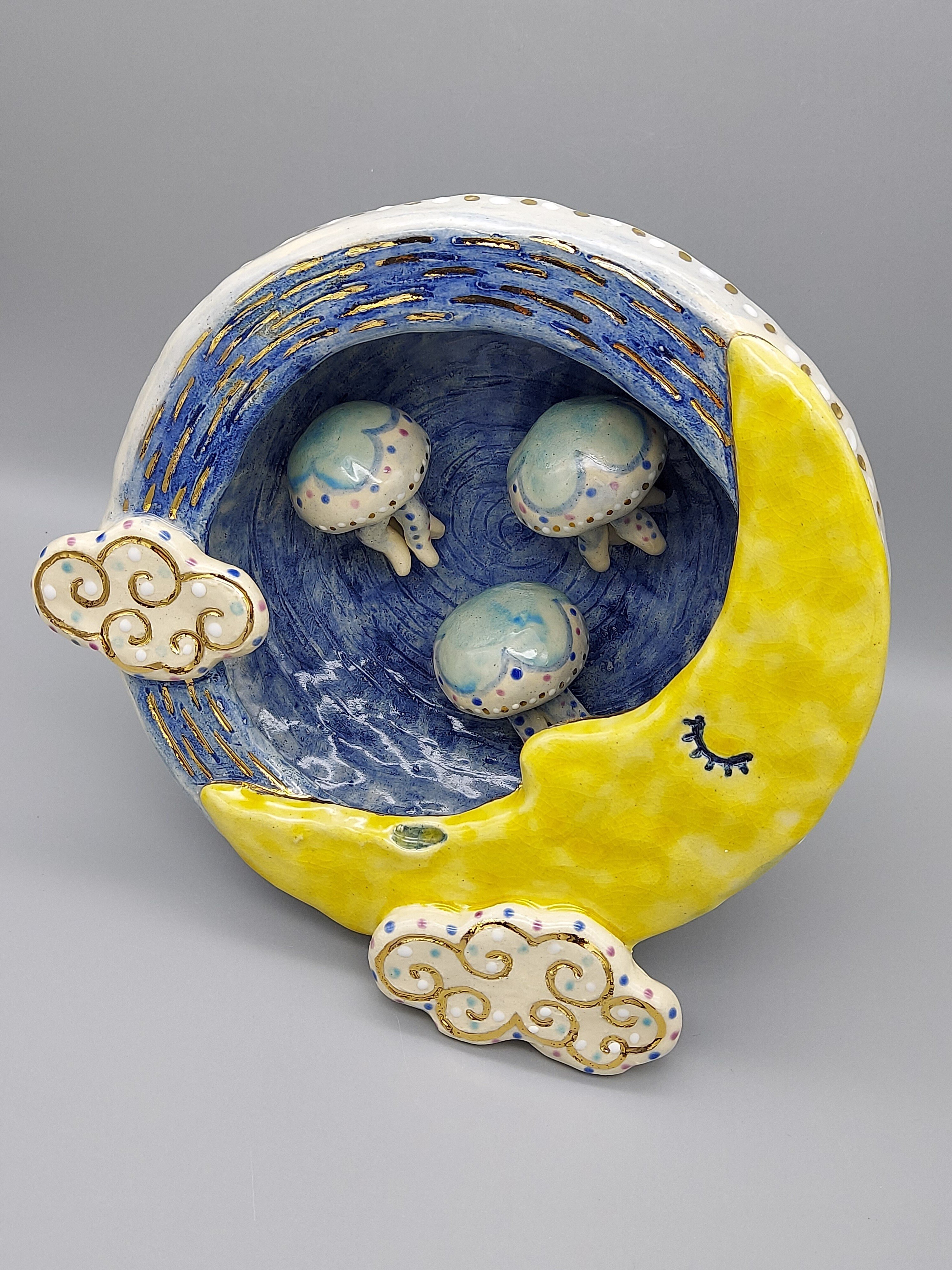 陶芸粘土と九谷焼和絵具で作る「みずのいきもの」】寺田ひかり