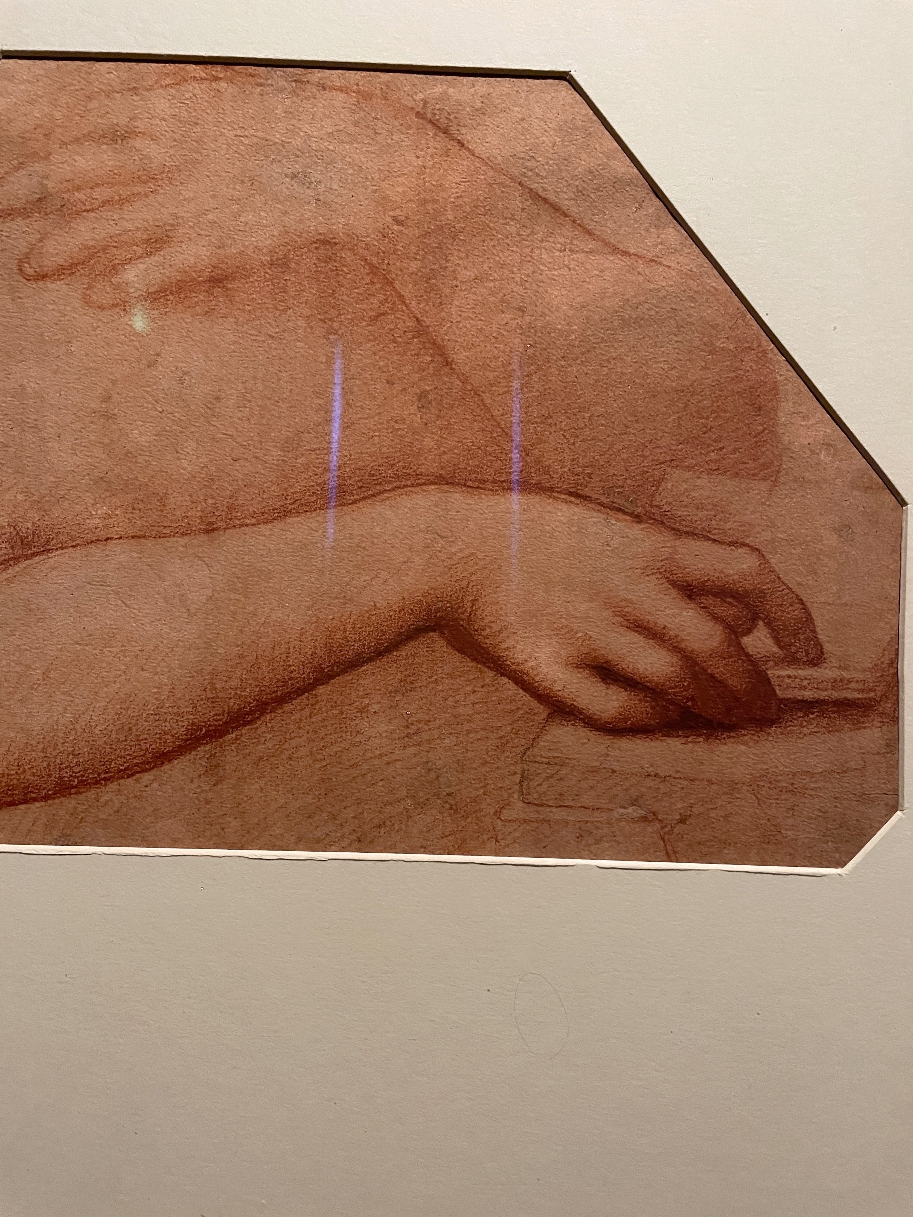 ミラノのスフォルチェスコ城にて、レオナルド・ダ・ヴィンチの素描を