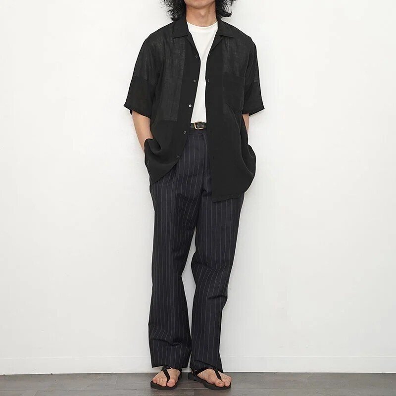 夏場に着たいドSリネンシャツ【MAATEE&SONS マーティーアンド 夏場に着たいドSリネンシャツ【MAATEE&SONS マーティーアンド