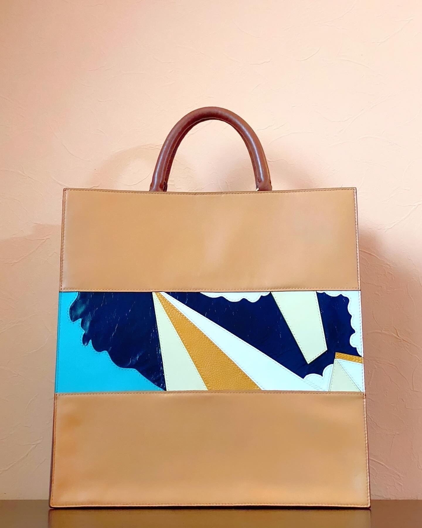 出雲の風景をレザーで描く～パッチワークトートバッグ～｜souan style