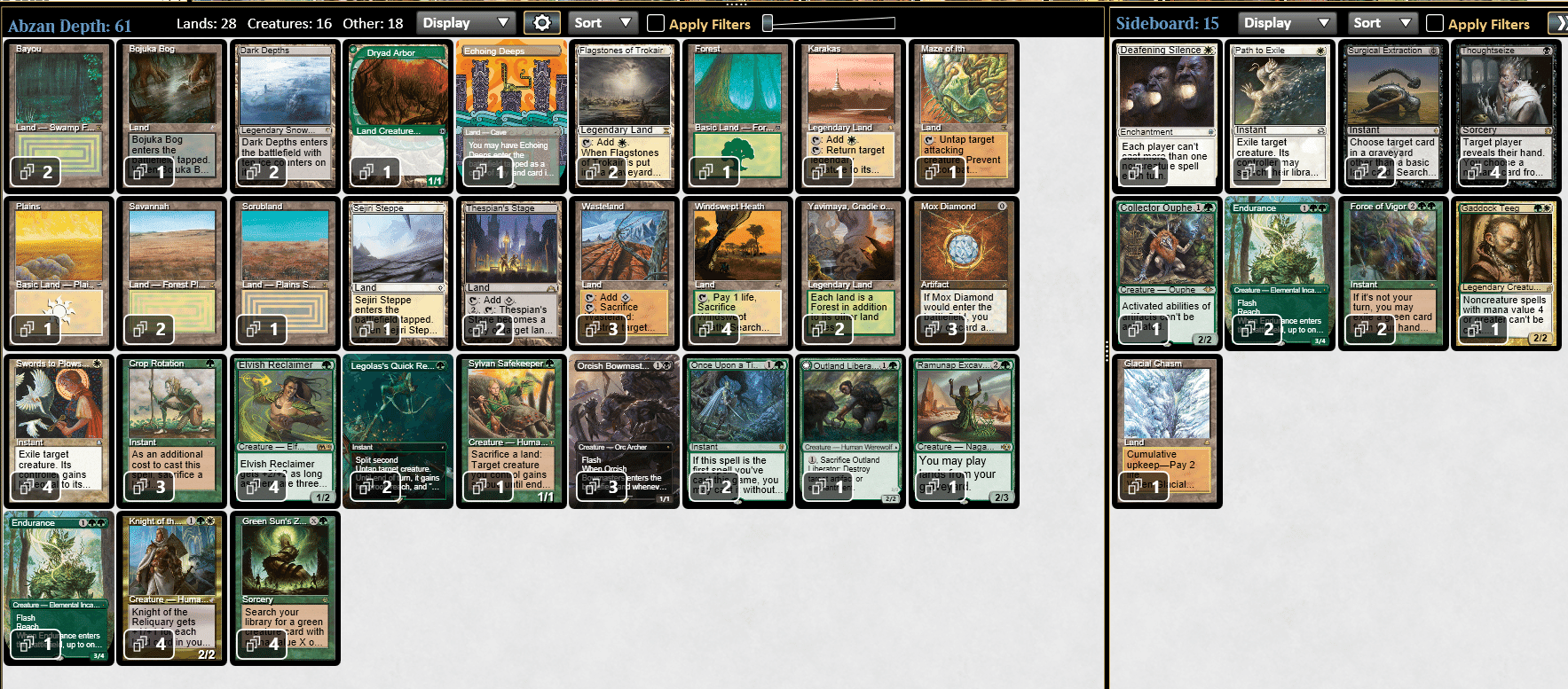 【デッキ】黒単デプス　レガシー　モダン foilあり！　パーツ用にも！ デッキ】黒単デプス レガシー モダン foilあり！ パーツ用にも！