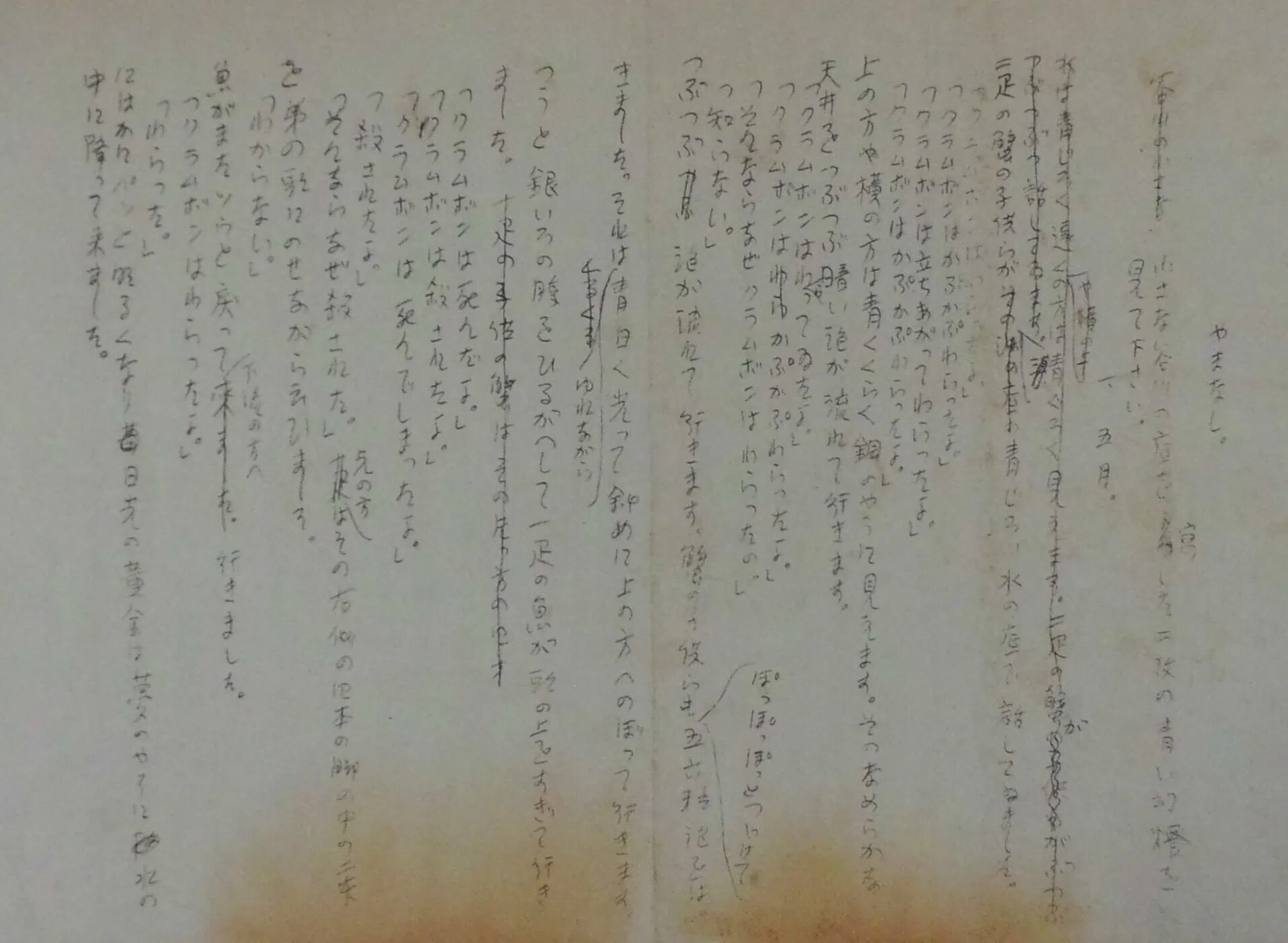 賢治と嘉内（追記）—童話「やまなし」｜薄井 灌 Kan Usui