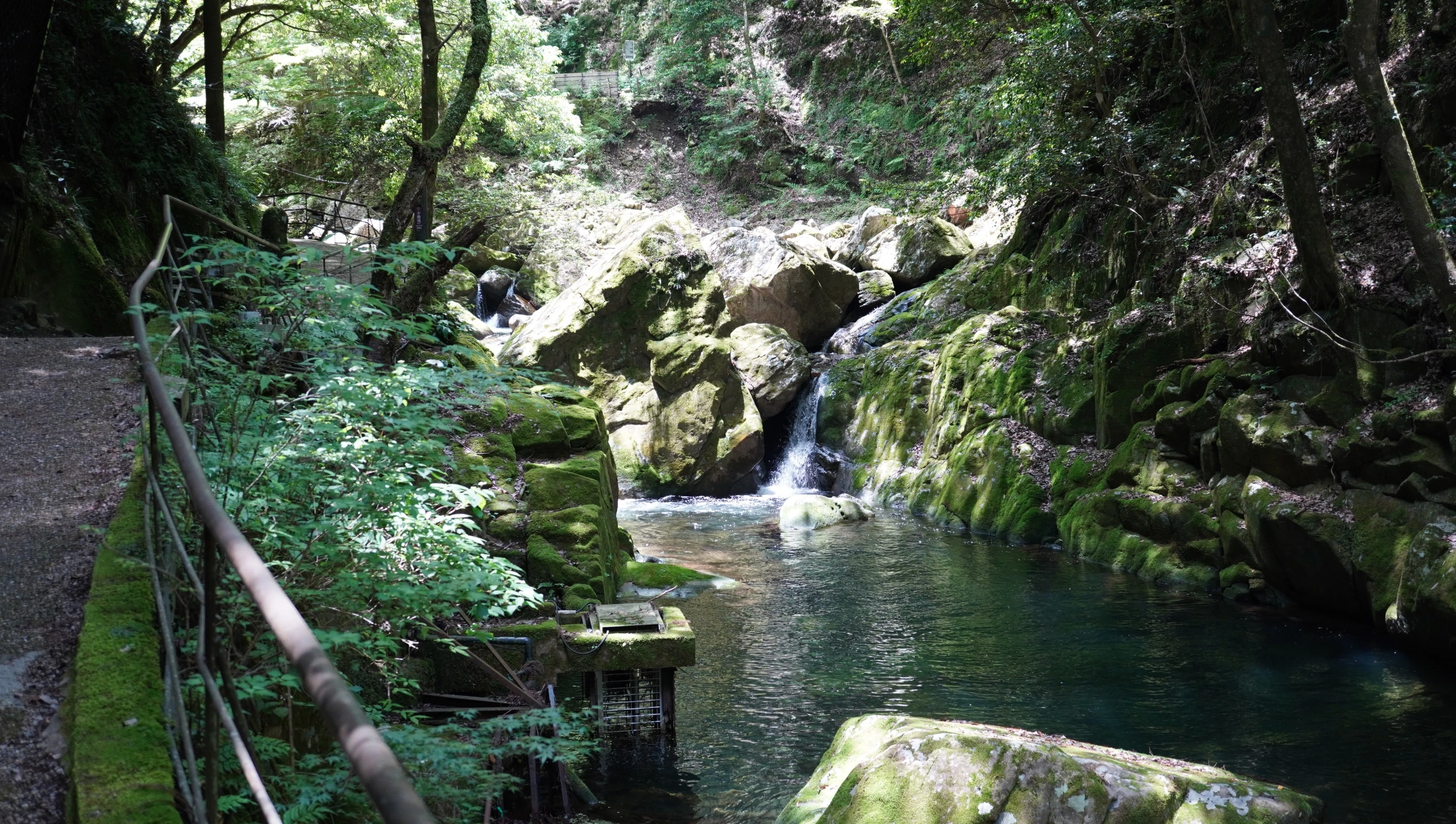 王前一馬、「赤目四十八滝」、希少な額装用画集より、新品高級額装付 祈るは家内安全や夫婦円満 赤目四十八滝で春の訪れを告げる「滝まいり