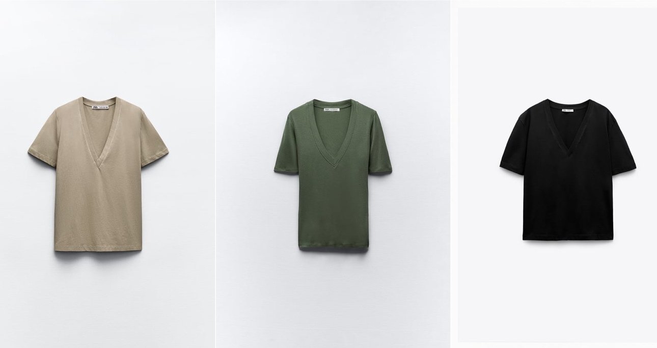 ZARA タグ付き 新品 ソフト Vネック スウェットシャツ - メルカリ