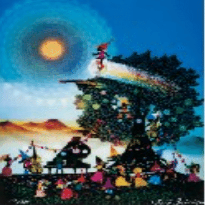 藤城清治】 版画 / リトグラフ 「こびと達のパーティー」査定 鑑定