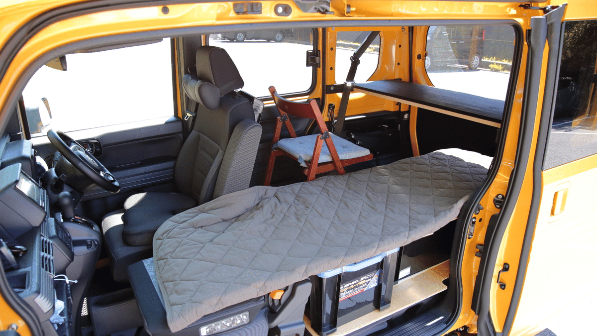 n-van荷室右側スライド式デザインボード(自作) n-van荷室右側スライド式デザインボード(自作)