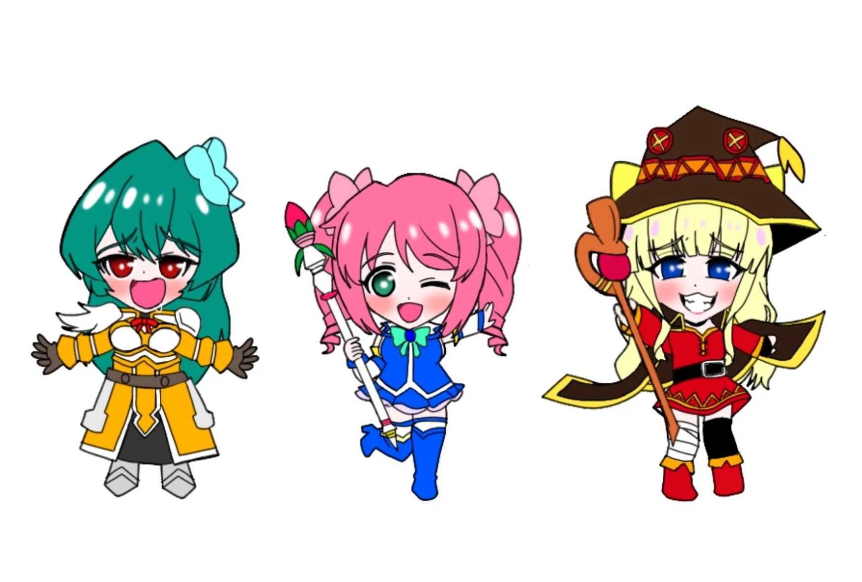 この素晴らしい魔法少女にあこがれて！【このすば＋まほあこ】｜絵描き