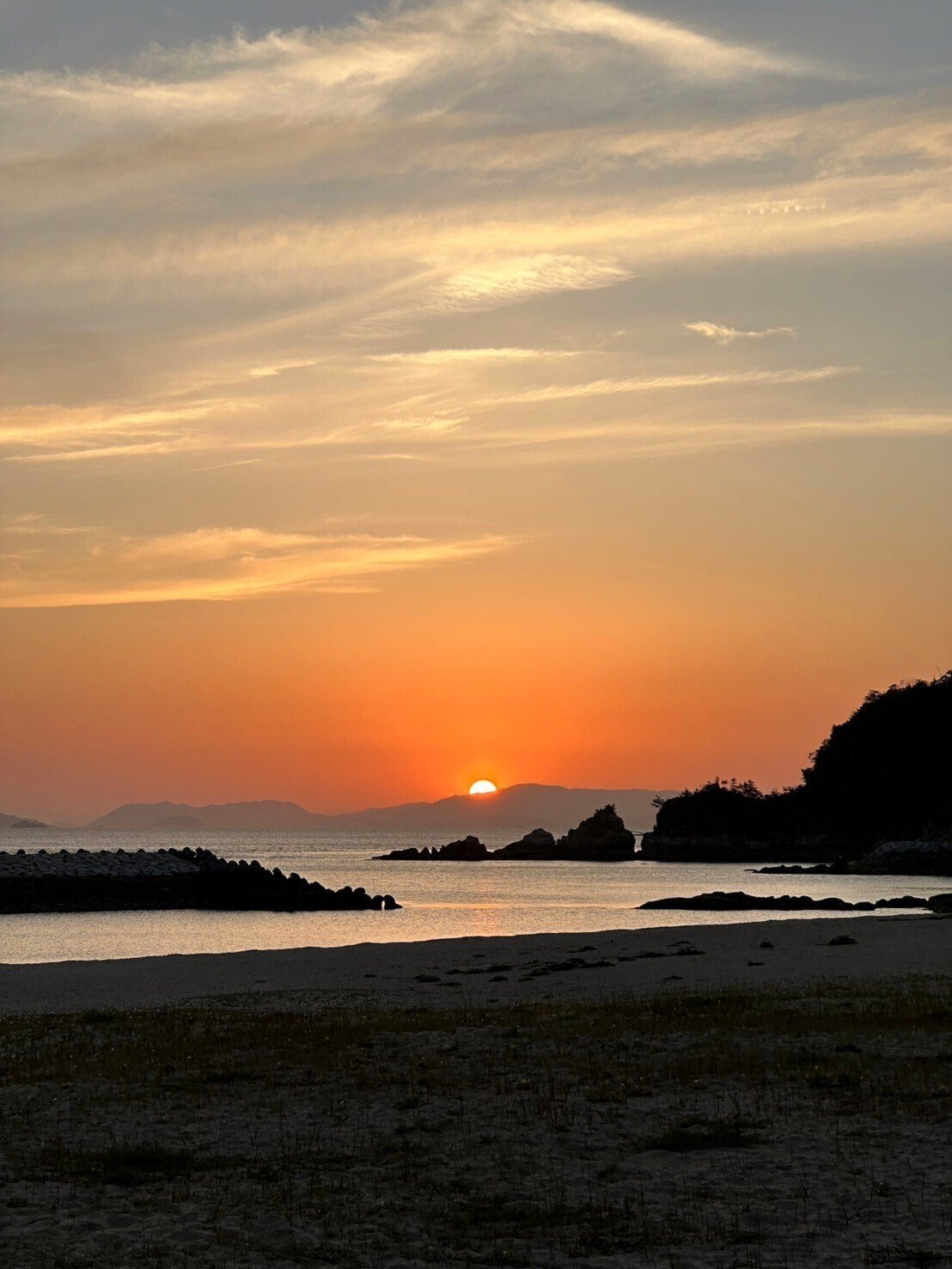 海辺の夕焼け