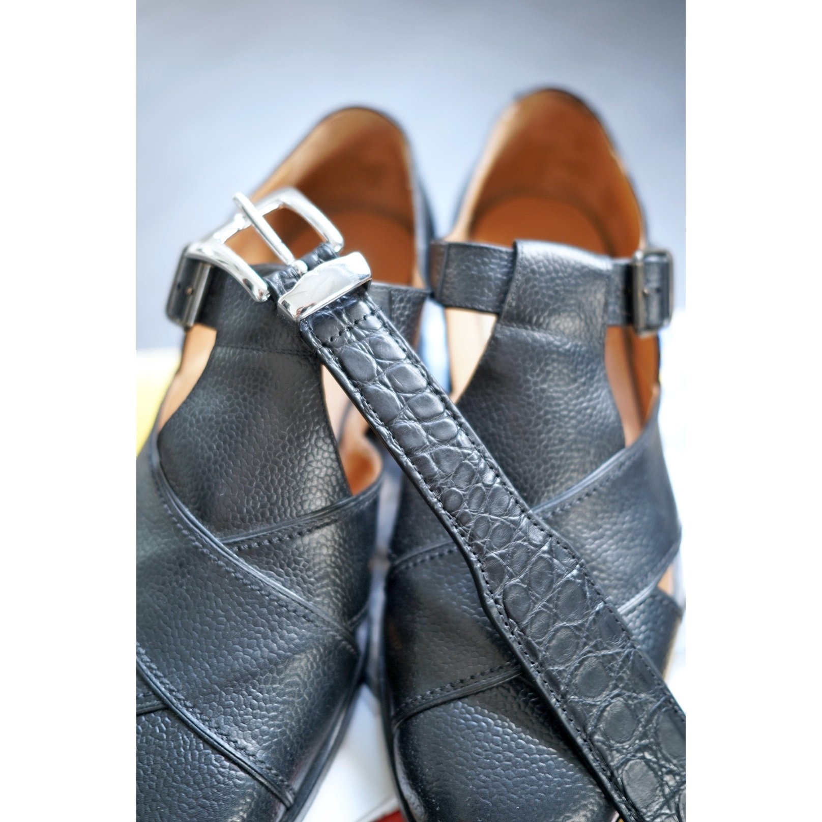 Anderson's アンダーソンズ リアルクロコダイルレザー ベルト Anderson's アンダーソンズ CROCODILE WESTERNBELT