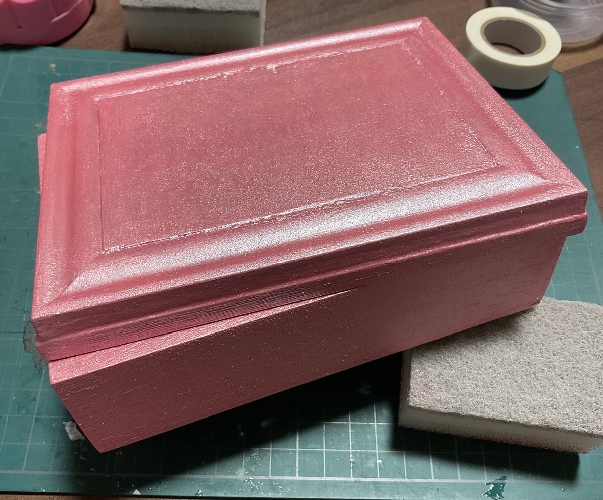 100均木箱で夢の宝石箱作った制作記録｜すえ 