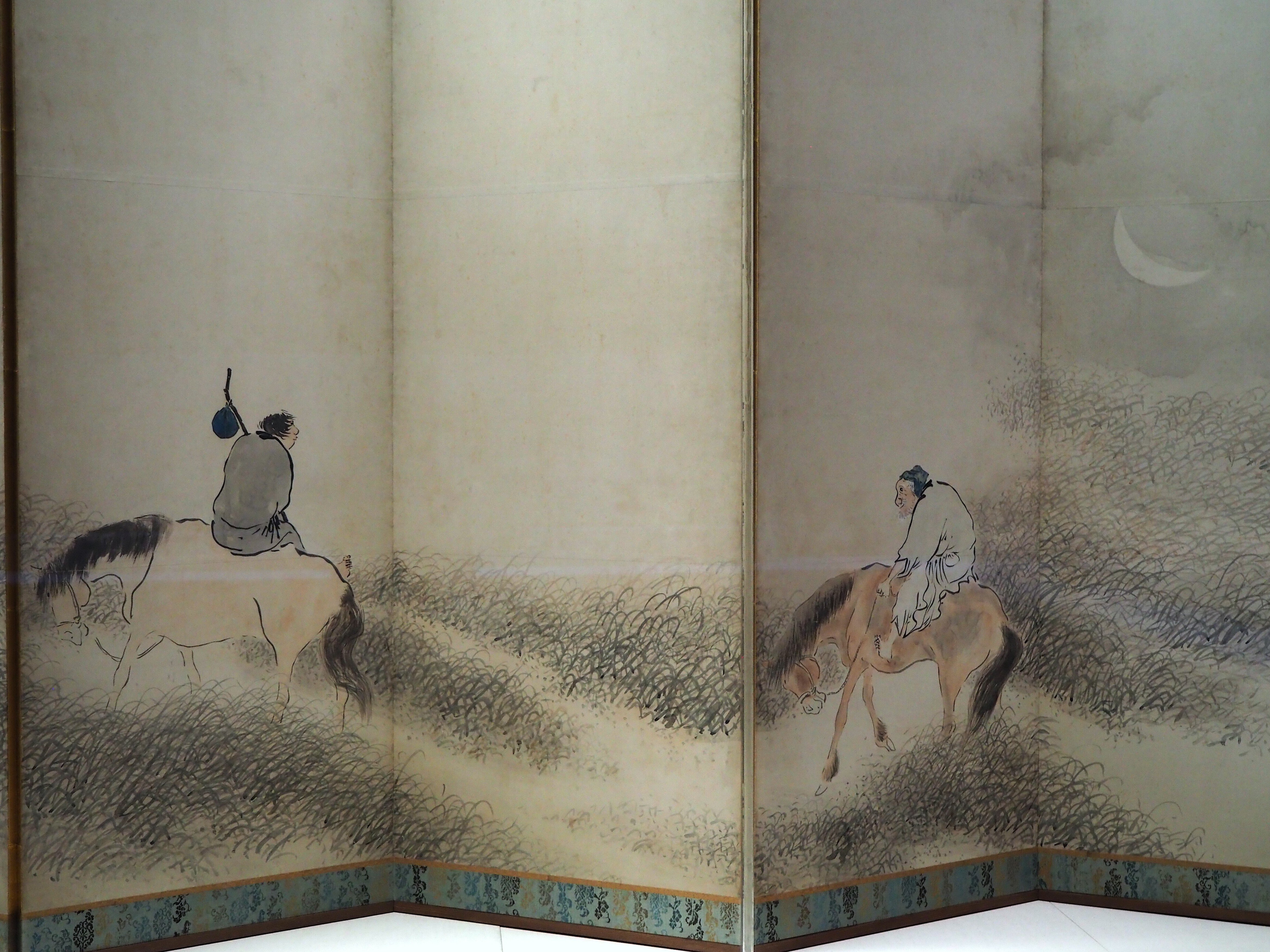 与謝蕪村の《山野行楽図屏風》は、ボーッと眺めるのが正しい鑑賞法なの