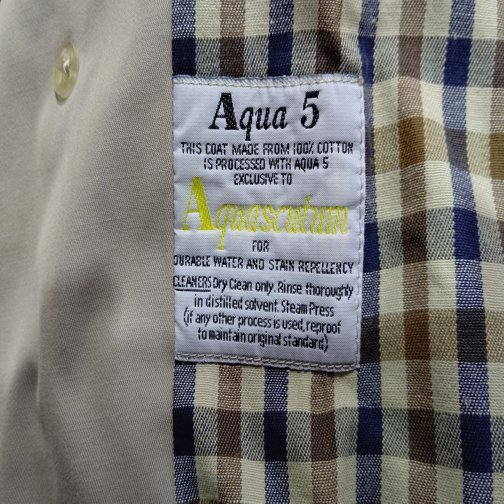 ?Aquascutumのステンカラーコートをレスキューした?MADE IN ENGLAND 