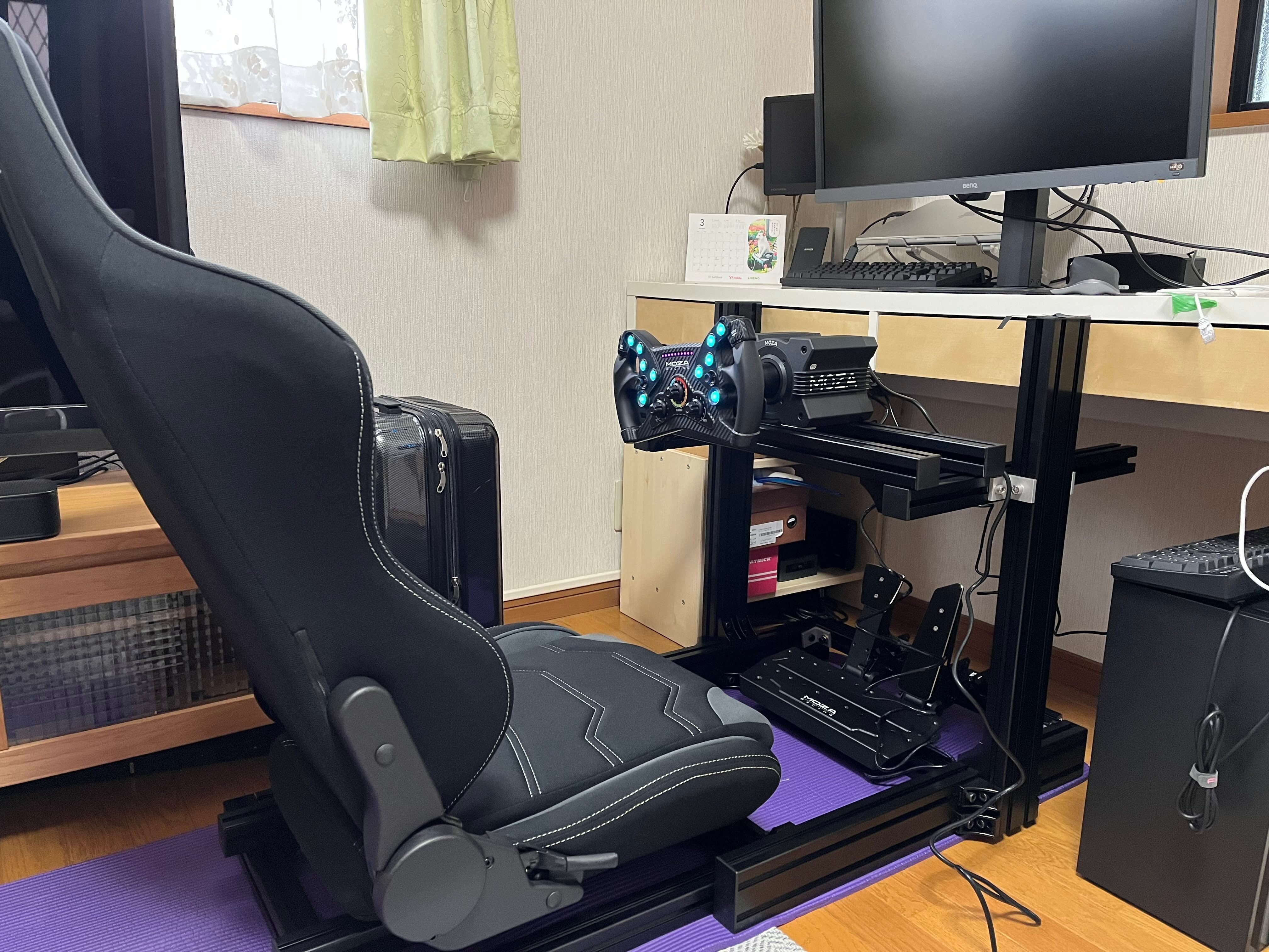 レーシングコックピットを自作してみた話|シムレースおじさん レーシングコックピットを自作してみた話|シムレースおじさん