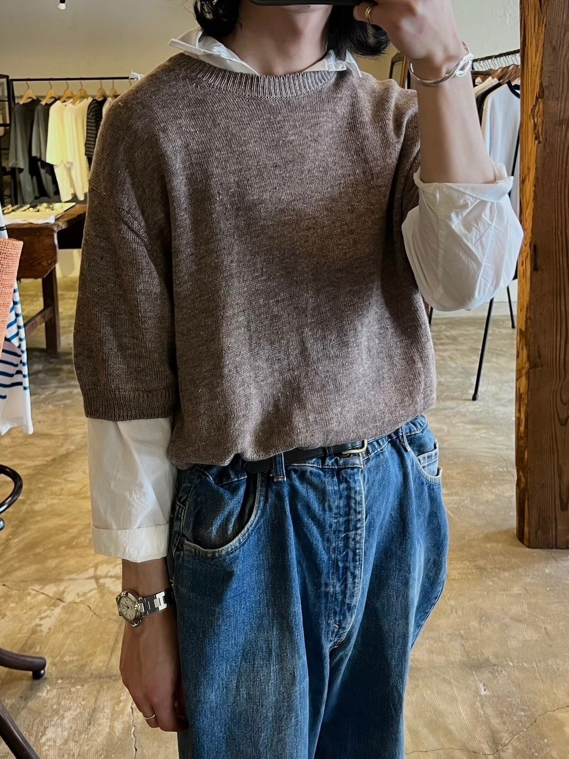 最近個人的に購入した【BATONERバトナーメンズ】men WASHED HIGH COUNT