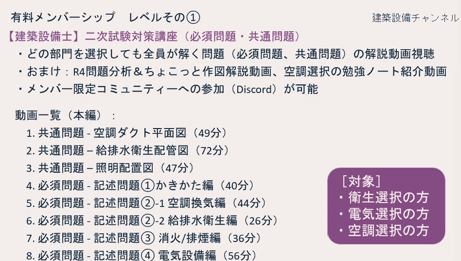 建築設備士 二次試験テキスト に転売以外の選択肢！【二次試験講座の