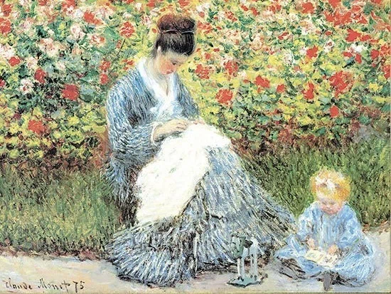 Claude Monet【庭のカミーユ・モネと子供】 モネ特別展 庭のカミーユとモネの子供 | 現地ガイド発信！ウィーン最新情報
