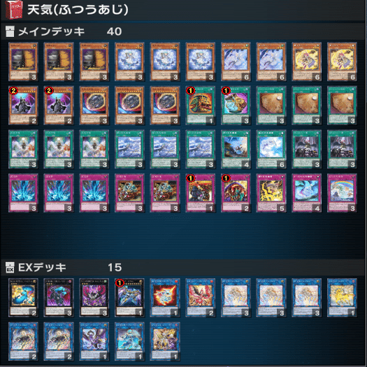 遊戯王MD】お天気考察ログ：24上半期【天気】｜あるとわ/しろつめくさ