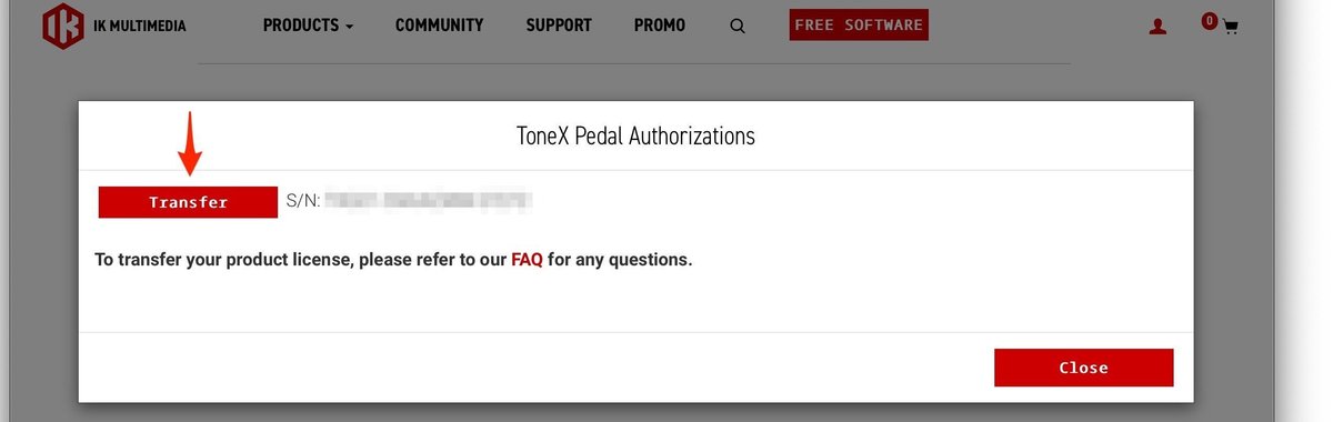 IK Multimedia製品のライセンスを第三者に譲渡するためには｜IK  