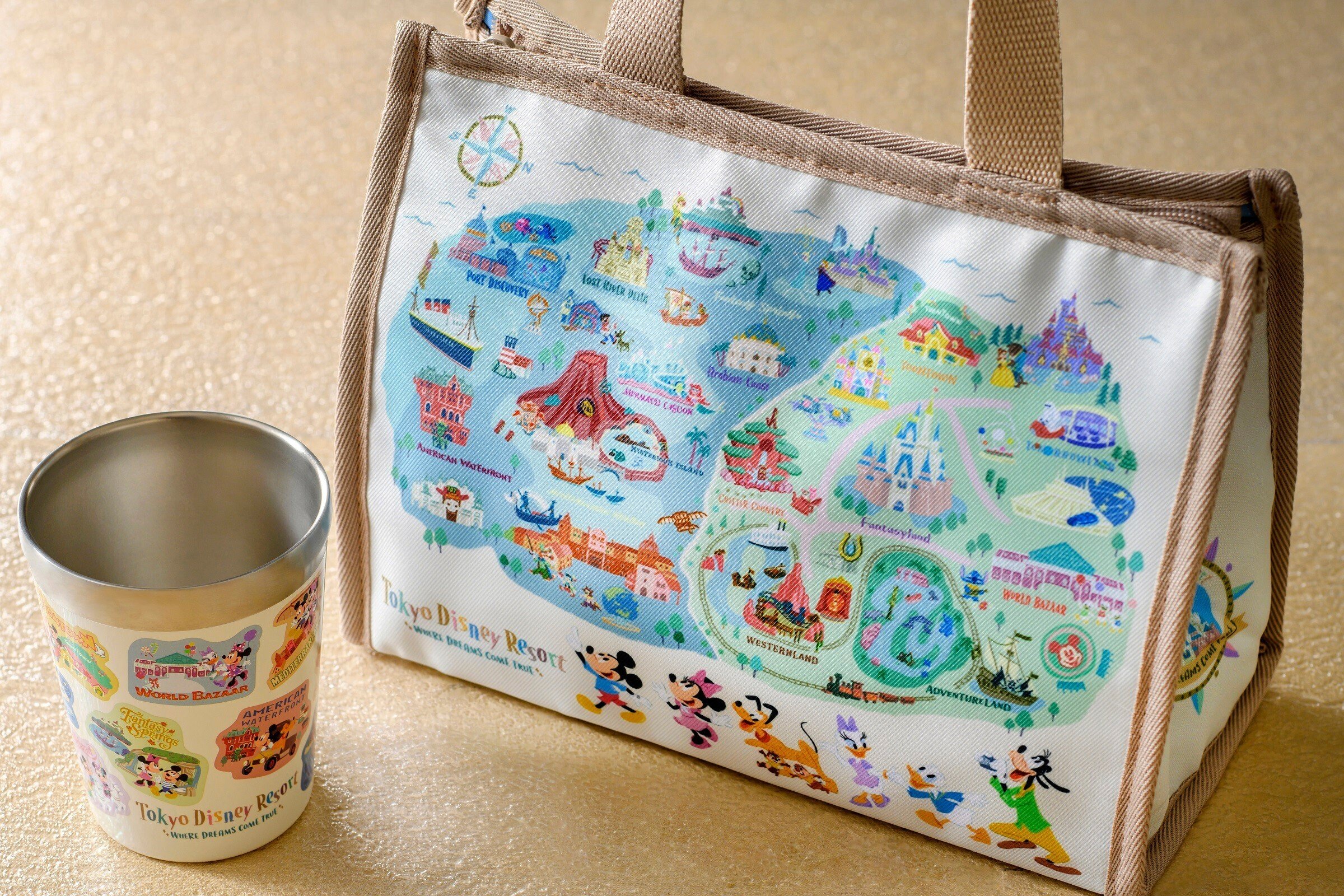 ディズニー スーベニアランチケース タンブラー プレート 20周年