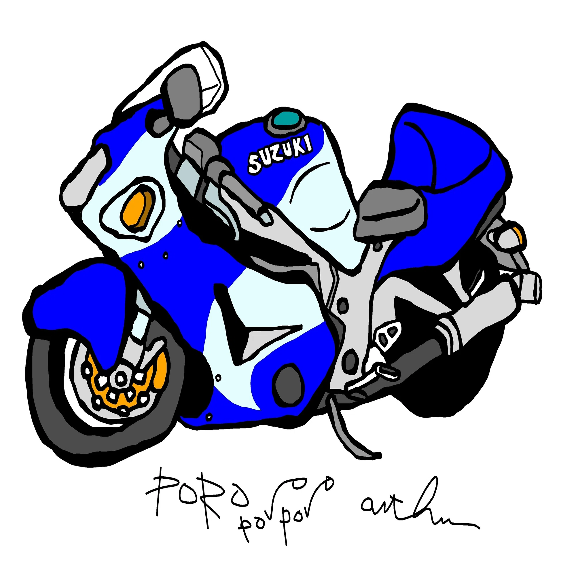 あなたのバイクをイラストにしてユニクロTシャツにします｜office 