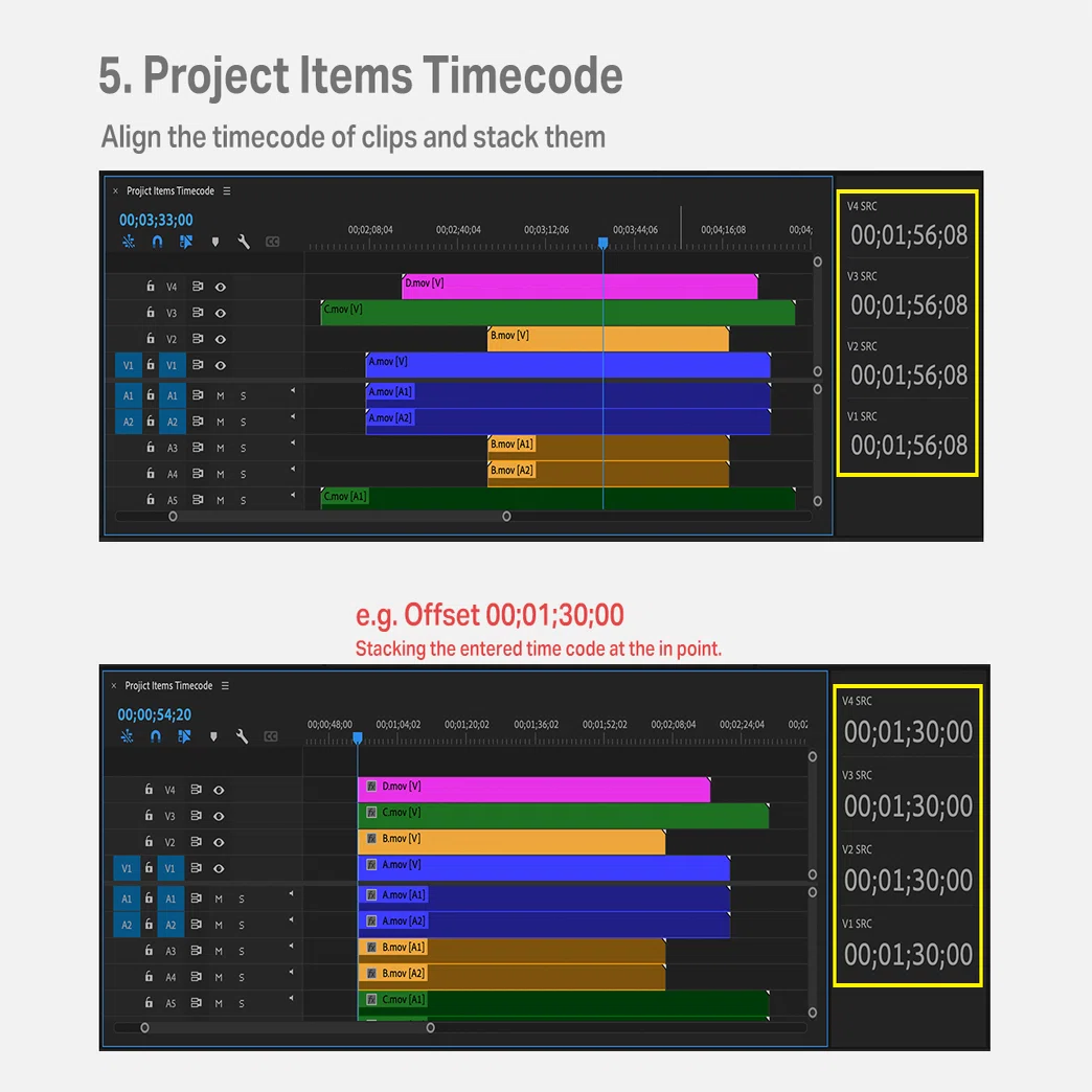 Parallel” Extension for Premiere Pro that Synchronize Clips