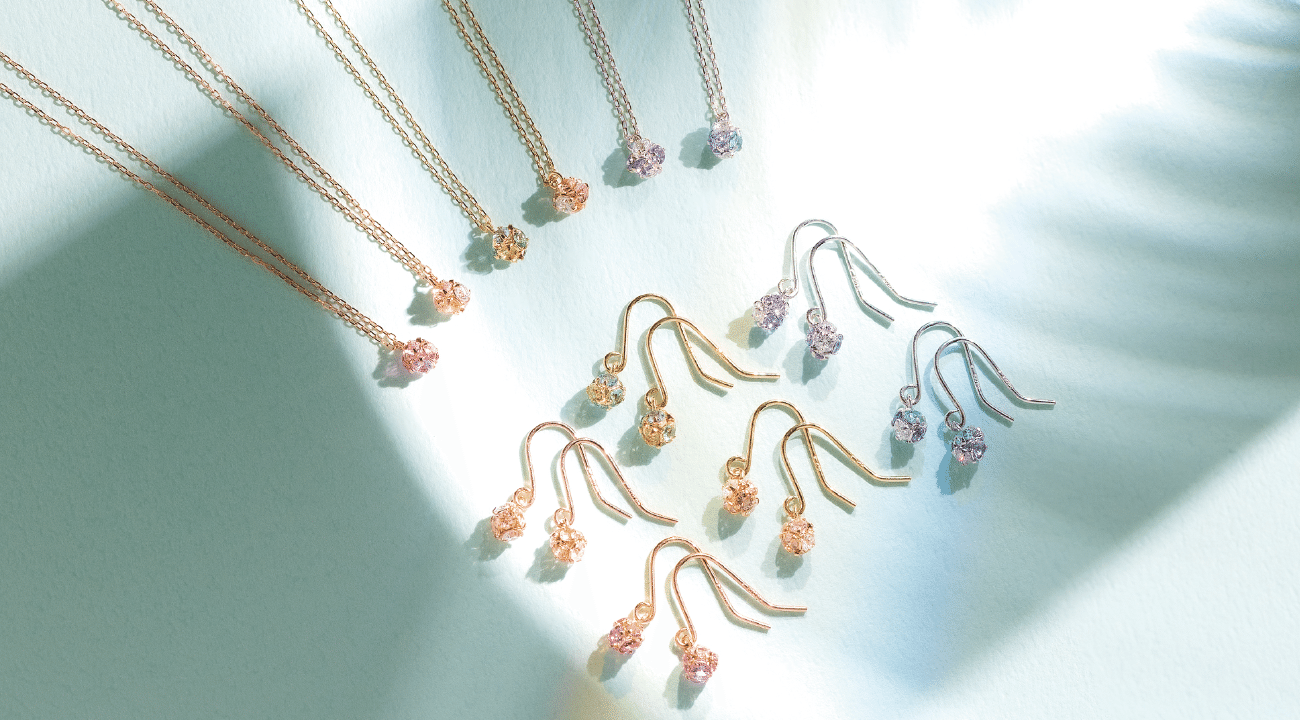 ブルーム BLOOM 5月誕生花 K10 ピンクゴールド スズラン ネックレス