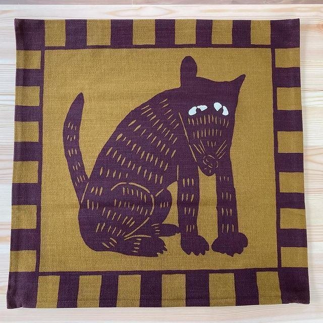 柚木沙弥郎さんデザインのトートバッグとクッションカバー｜masudaen1951