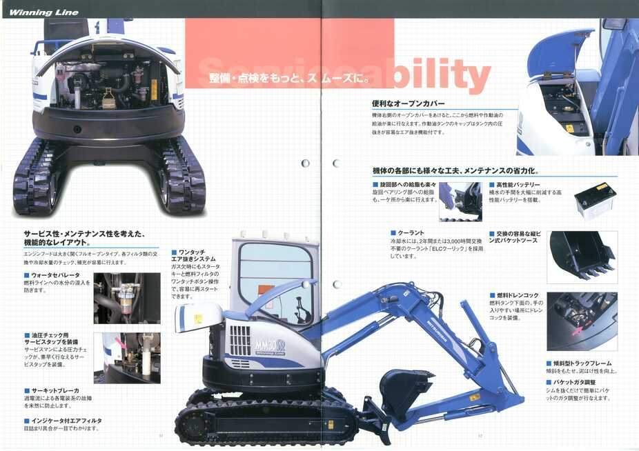 新キャタピラー三菱 MM30SR Winning Line 三菱 ミニ油圧ショベル｜建設