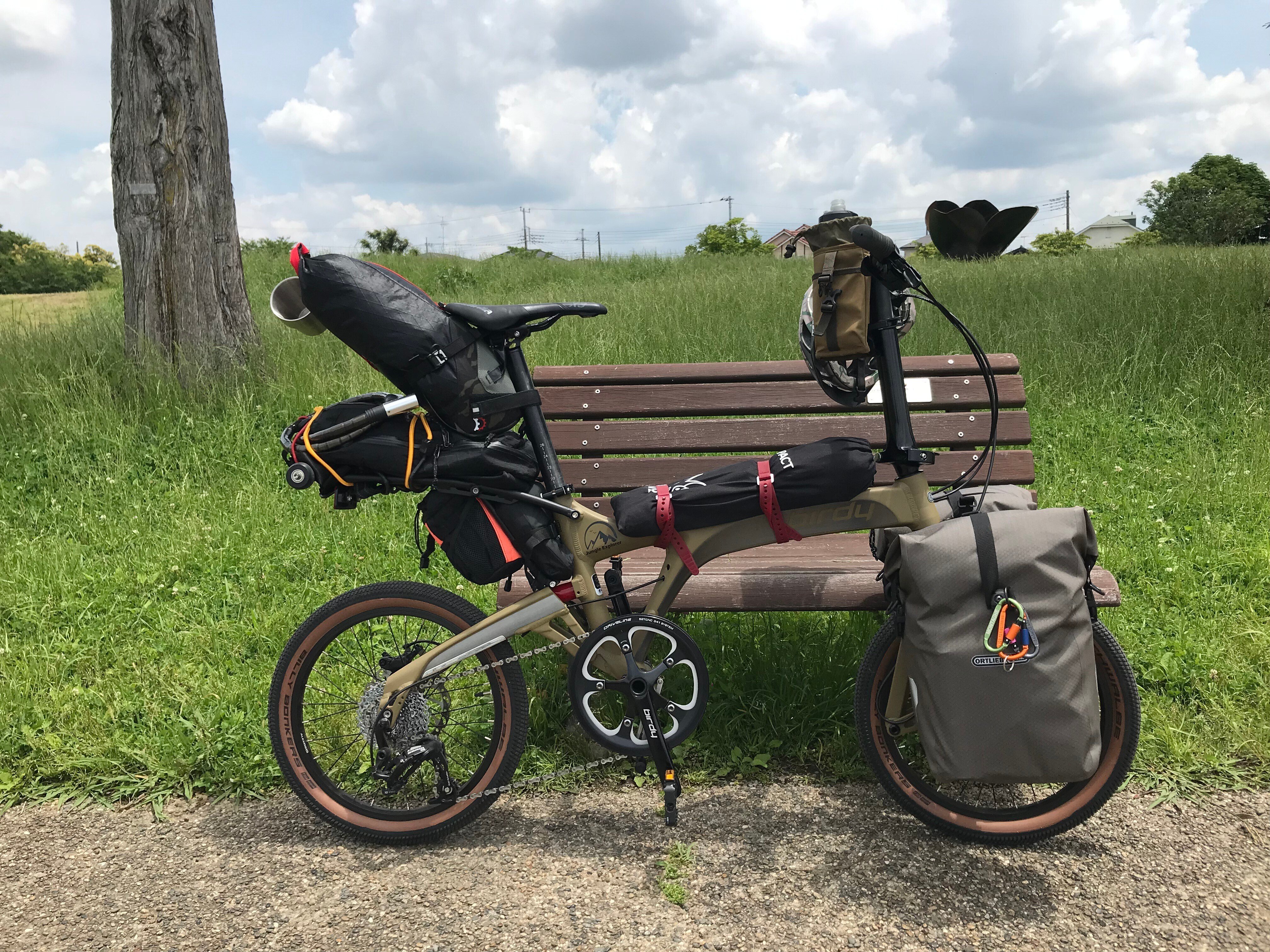 k.kさん専用【新品】6段ギア付き折りたたみ自転車　CAMP&CABINS限定 CAMP&CABINS限定 非売品 折りたたみ自転車 6 折りたたみ自転車で、輪行