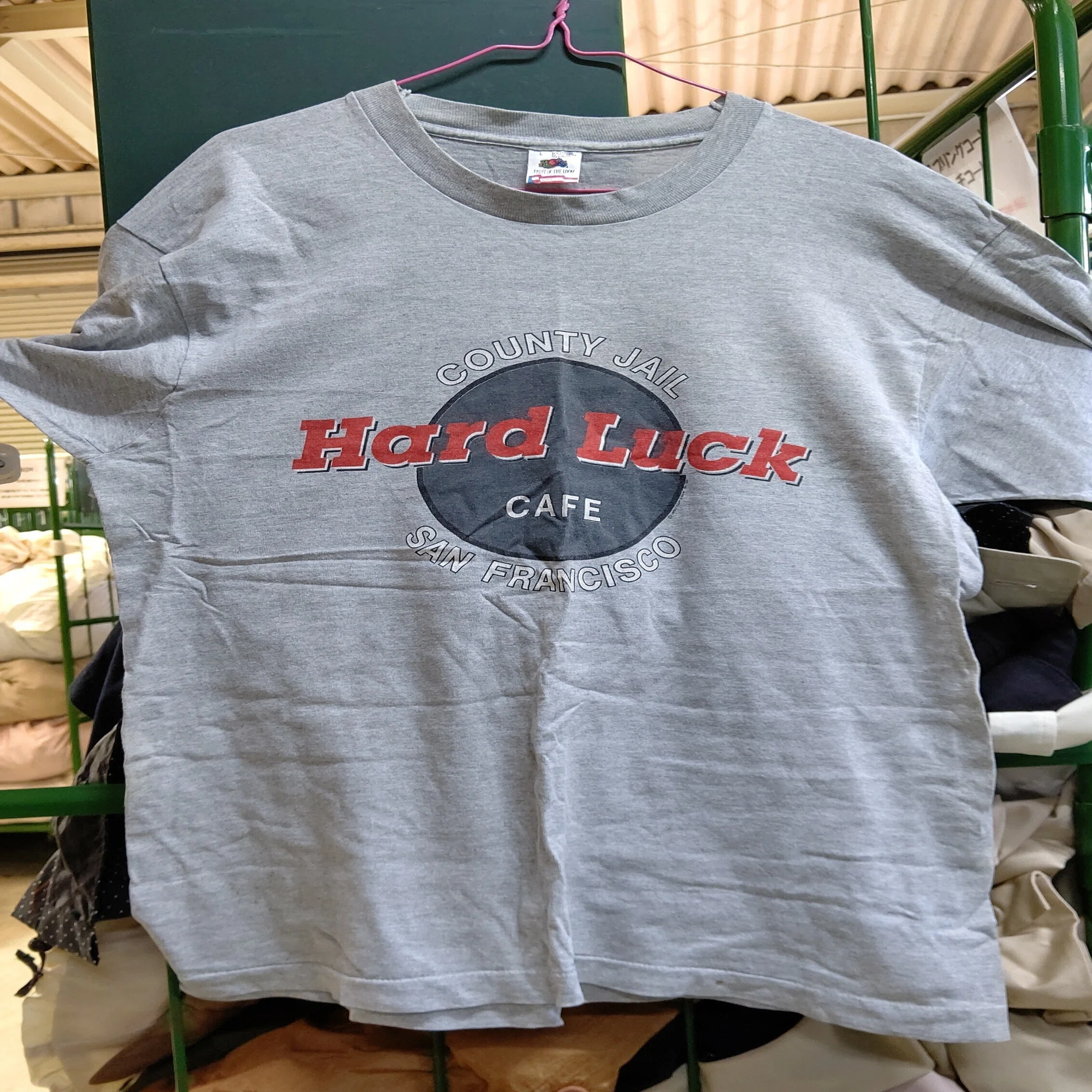 ?Hard Luck CAFE☕のTシャツをレスキューした！?FRUIT OF THE LOOM 