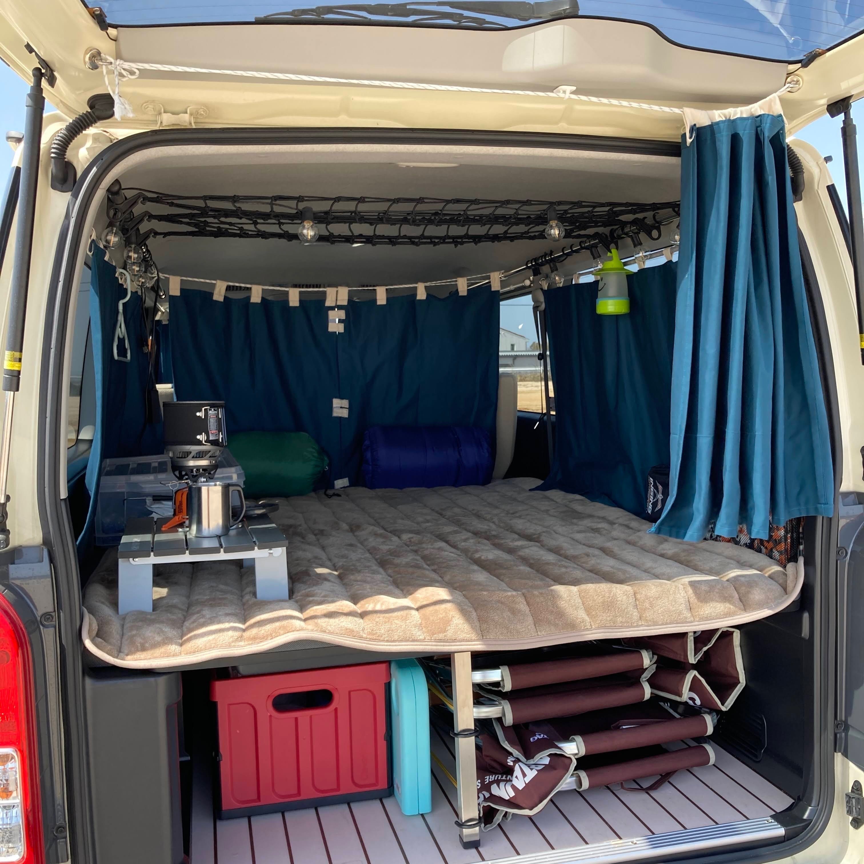 ハイエース用　自作カーテンセット ハイエース 自作カーテンセット。