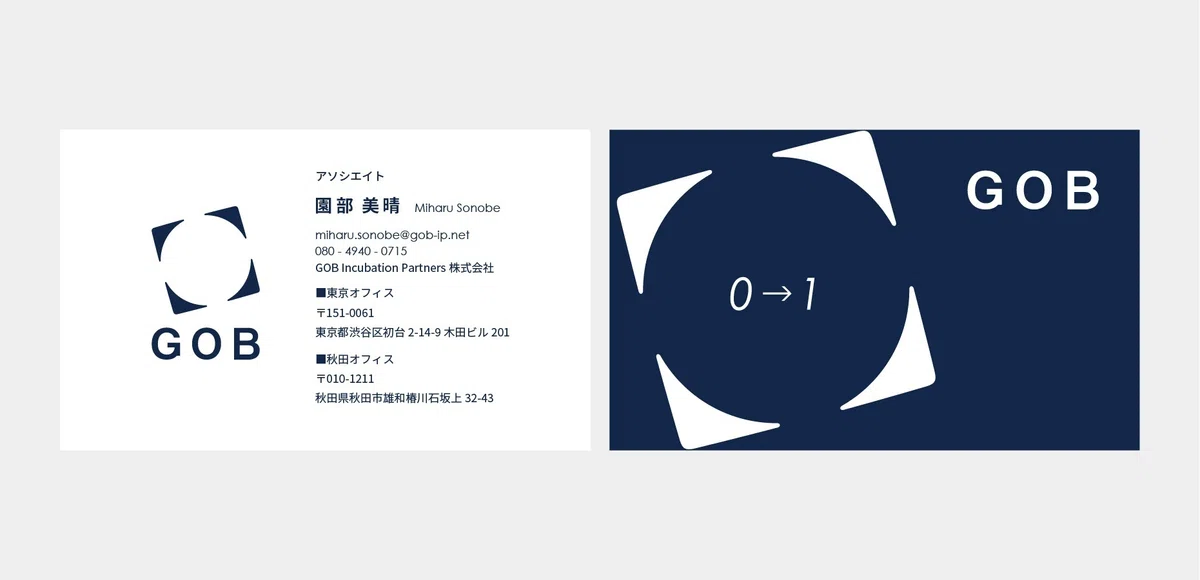 私が名刺を「2枚」渡す理由：秋田であそぶ｜GOB(株)｜起業家の世界観に 