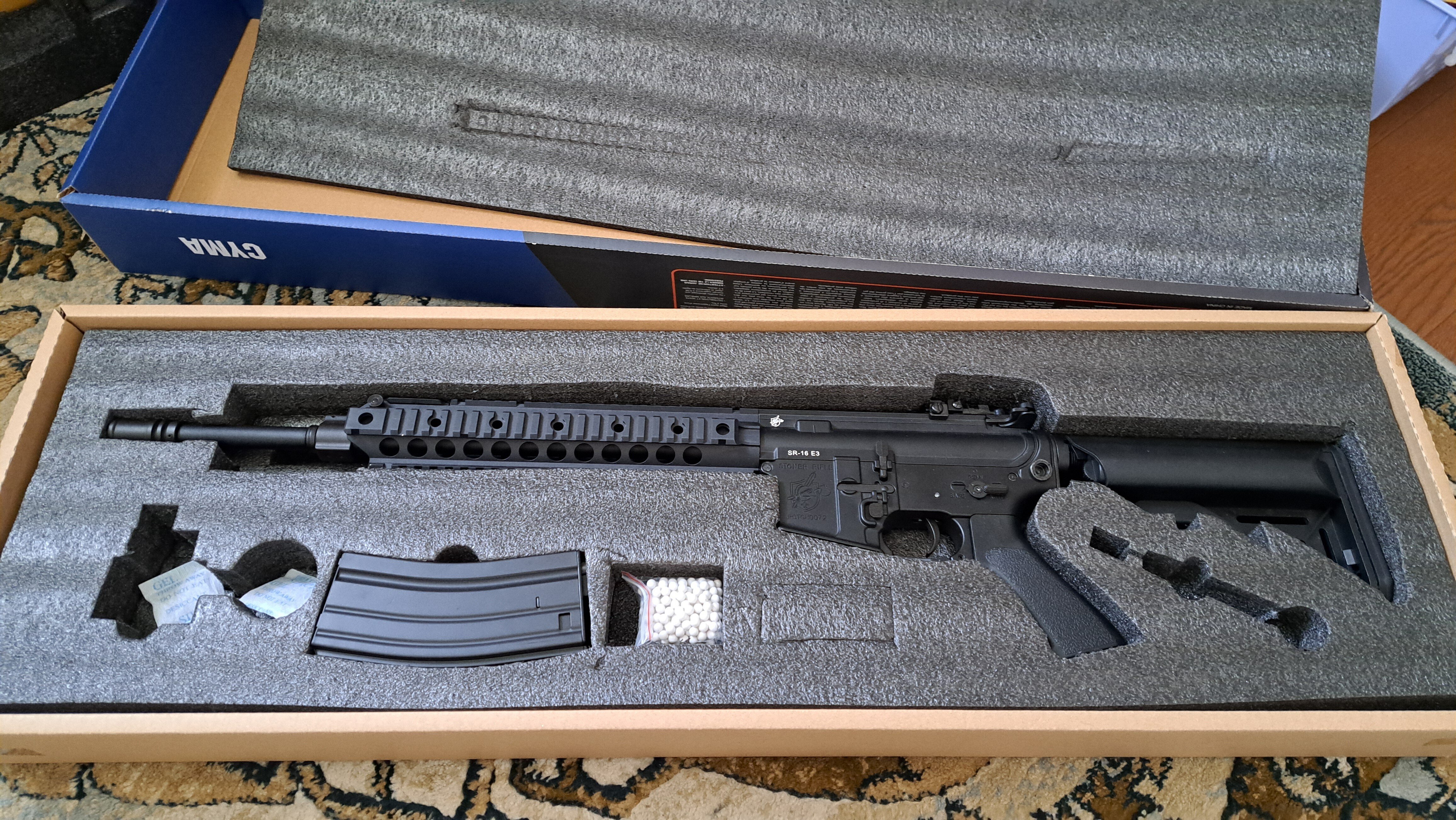 CYMA SR16 E3 MOD1 URX2 CM.006BK 電動ガン エアガンレビュー |郭公 CYMA SR16 E3 MOD1 URX2 CM.006BK 電動ガン エアガンレビュー |郭公