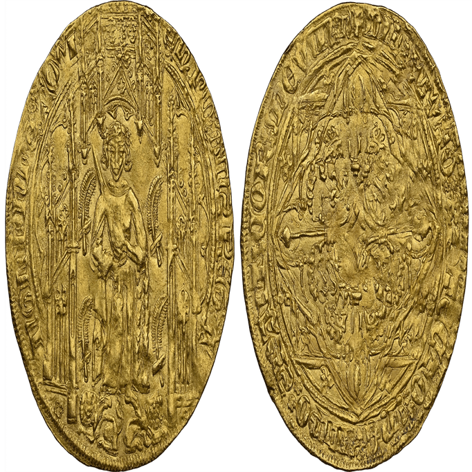 フランス｜エドワード 黒太子 パヴィヨン・ドール金貨｜アンティークコイン サンクチュアリ