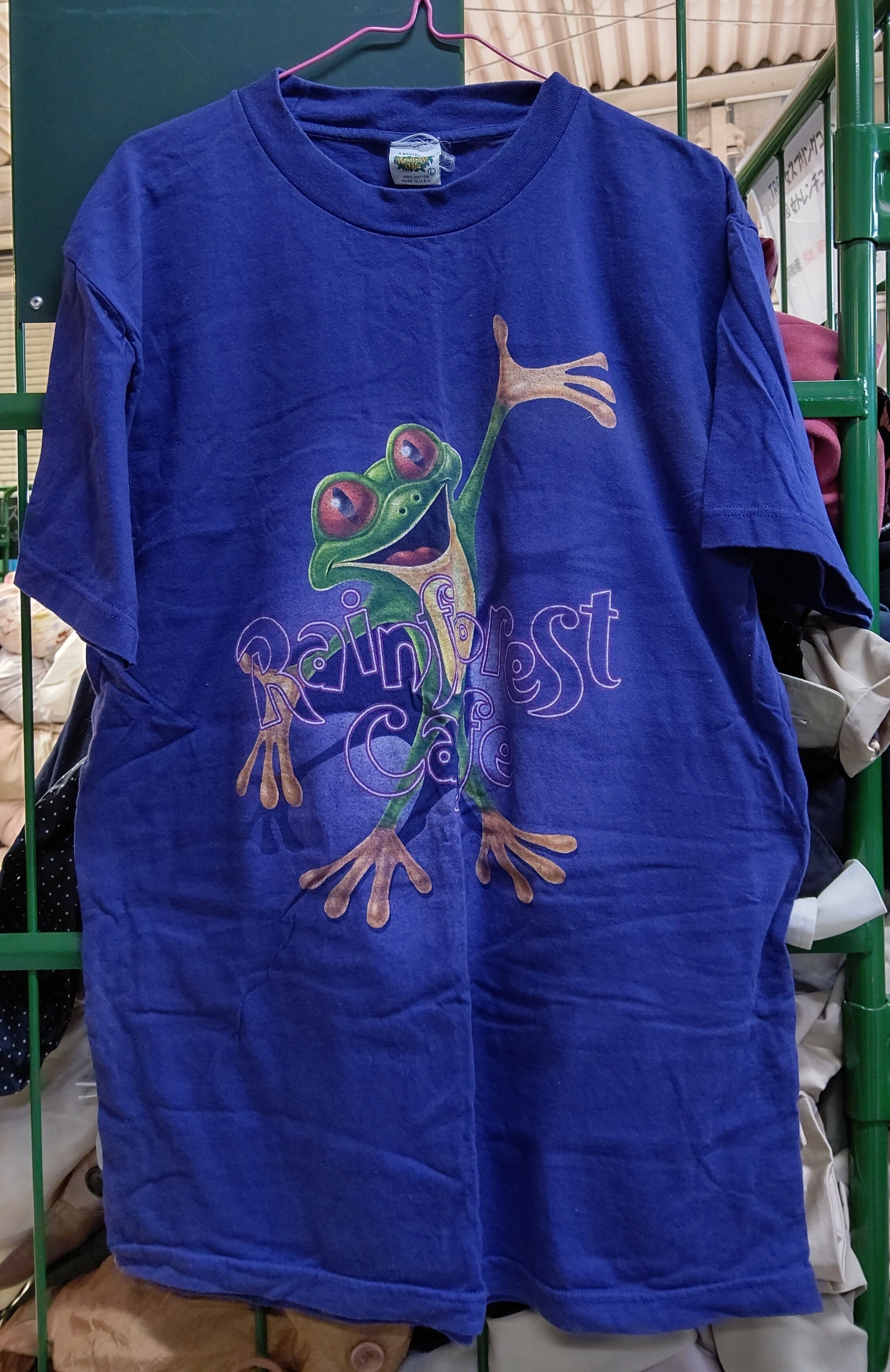 ?Rainforest Cafe☕のTシャツをレスキューした！?MADE IN USA?お 