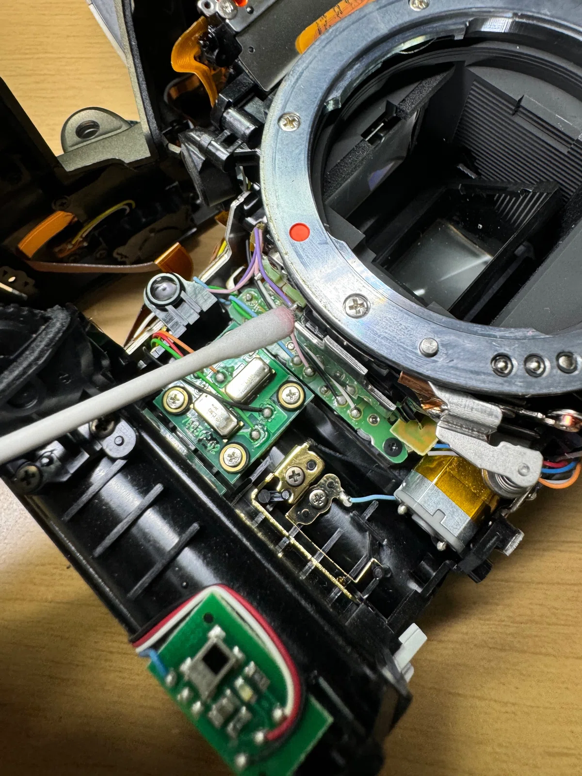 ペンタックス Pentax 絞り制御不良修理部品 黒死病対策に（【修理】黒 