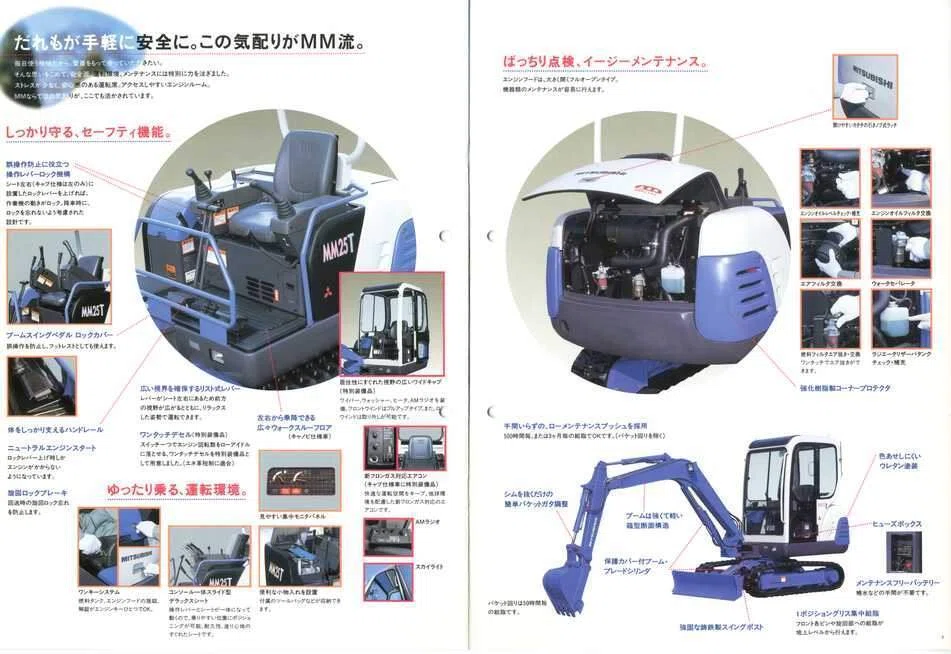 新キャタピラー三菱 MM20T/MM25T 三菱miniショベル｜建設機械化ライブ