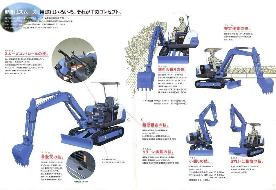新キャタピラー三菱 MM20T/MM25T 三菱miniショベル｜建設機械化