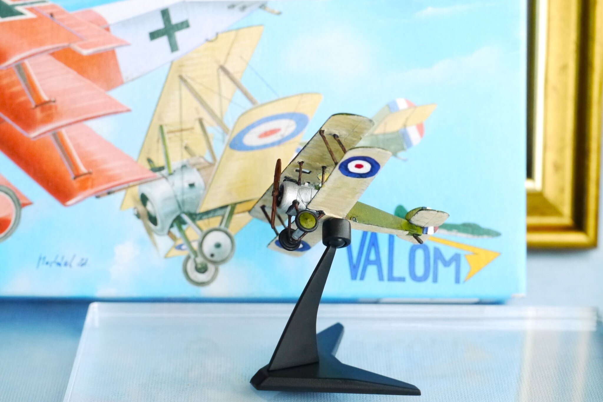 二重翼機モデル ソッピ―ス キャメル AUTHENTIC MODELS 複葉機模型1/144 ソッピースキャメル完成｜sion