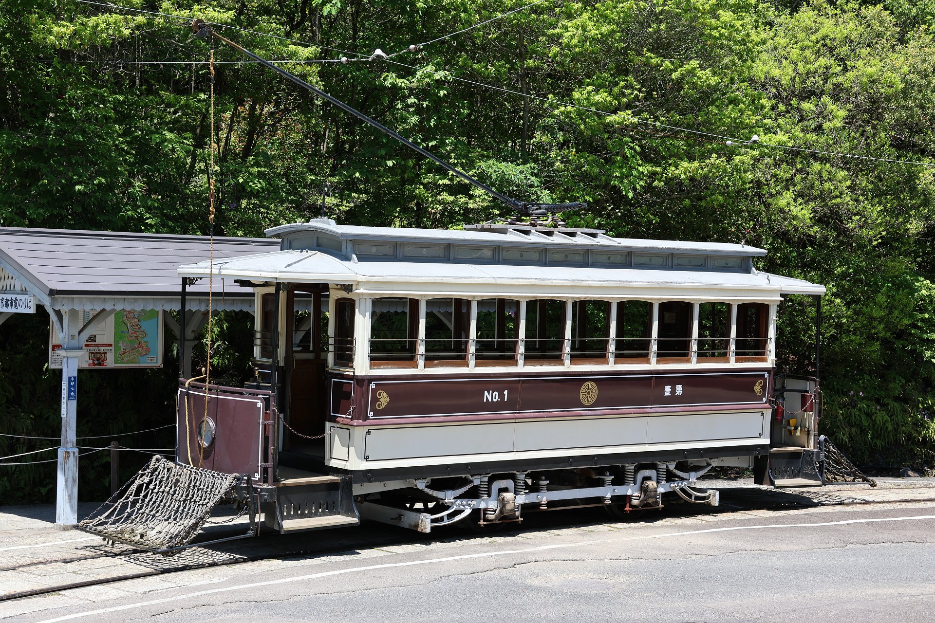 【美品】京都電気鉄道 明治時代一等車III号＆京都電気鉄道 五十五号 明治時代風 美品】京都電気鉄道 明治時代一等車III号＆京都電気鉄道 五十五