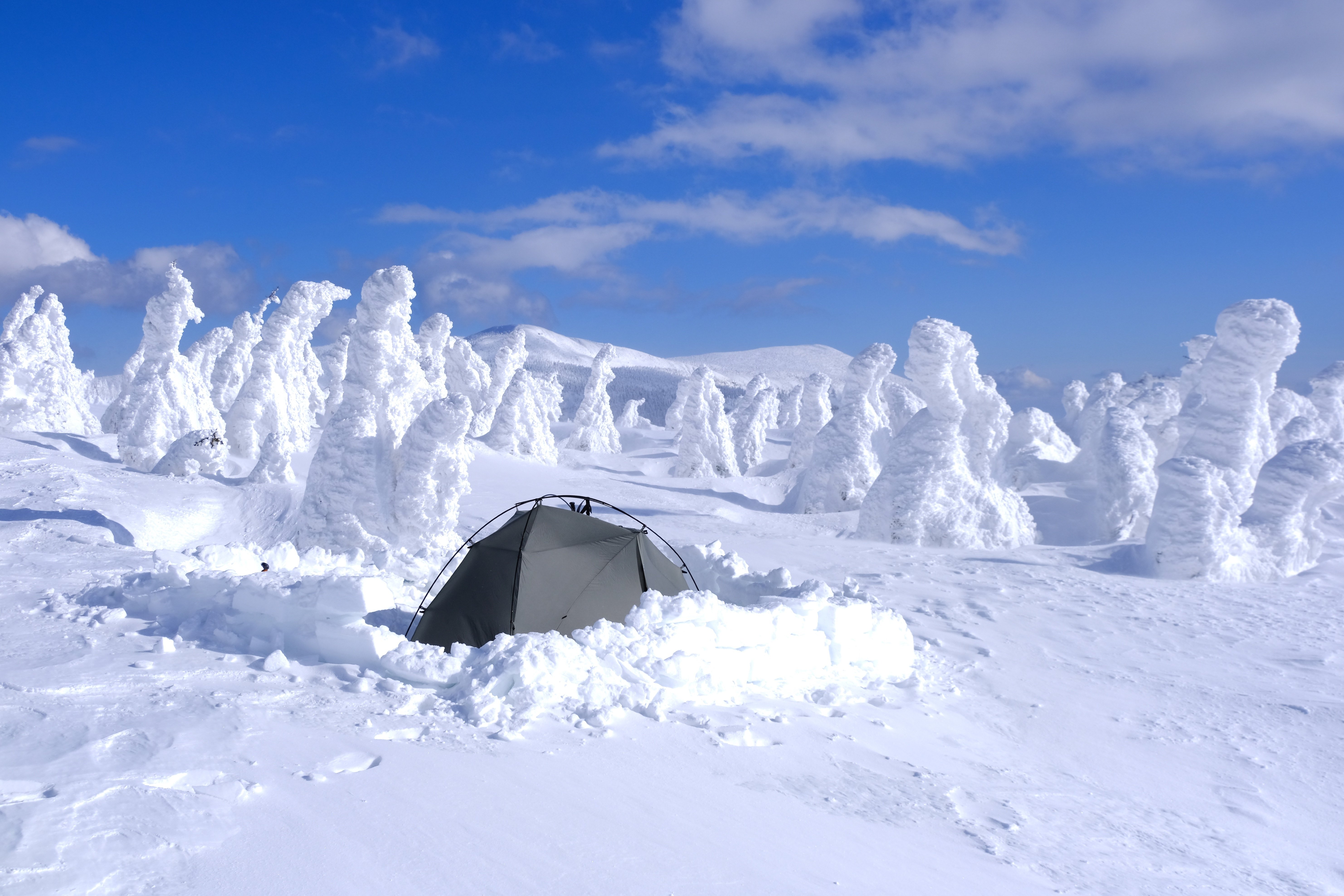 山形】 蔵王山でスノーモンスターと雪山テント泊｜ヨシ｜登山の日常