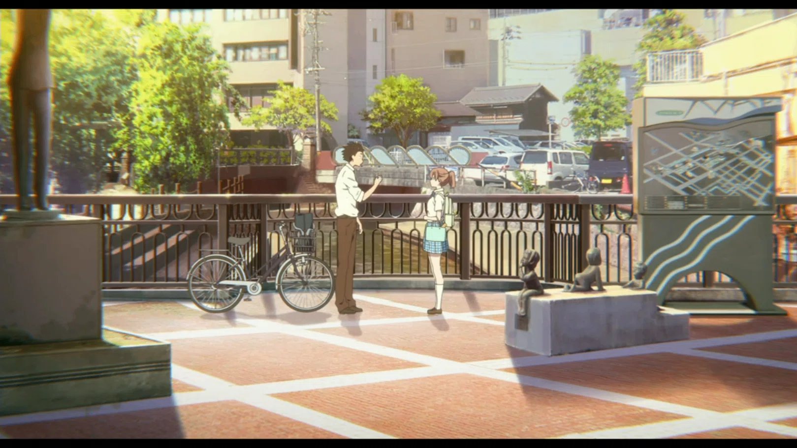Pont Shino à Ogaki dans la Koe no Katachi