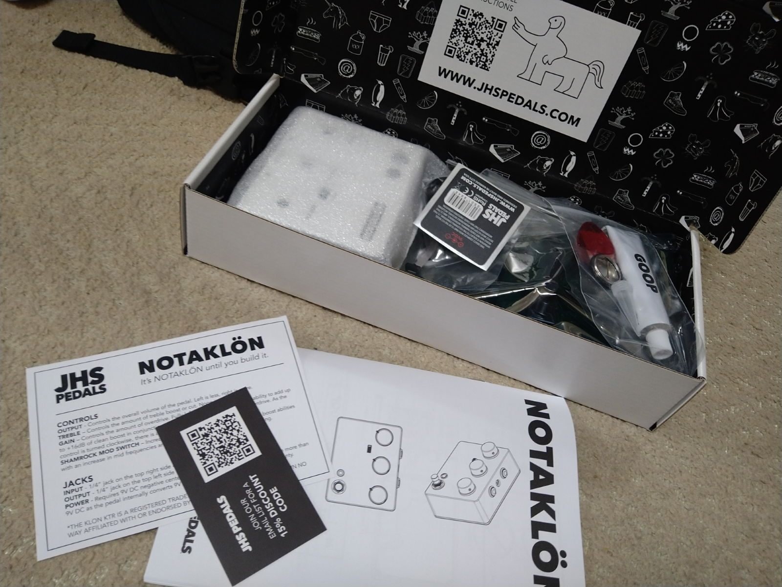 JHS PEDALS NOTAKLÖN製作記①|しんちゃん JHS PEDALS NOTAKLÖN製作記①|しんちゃん