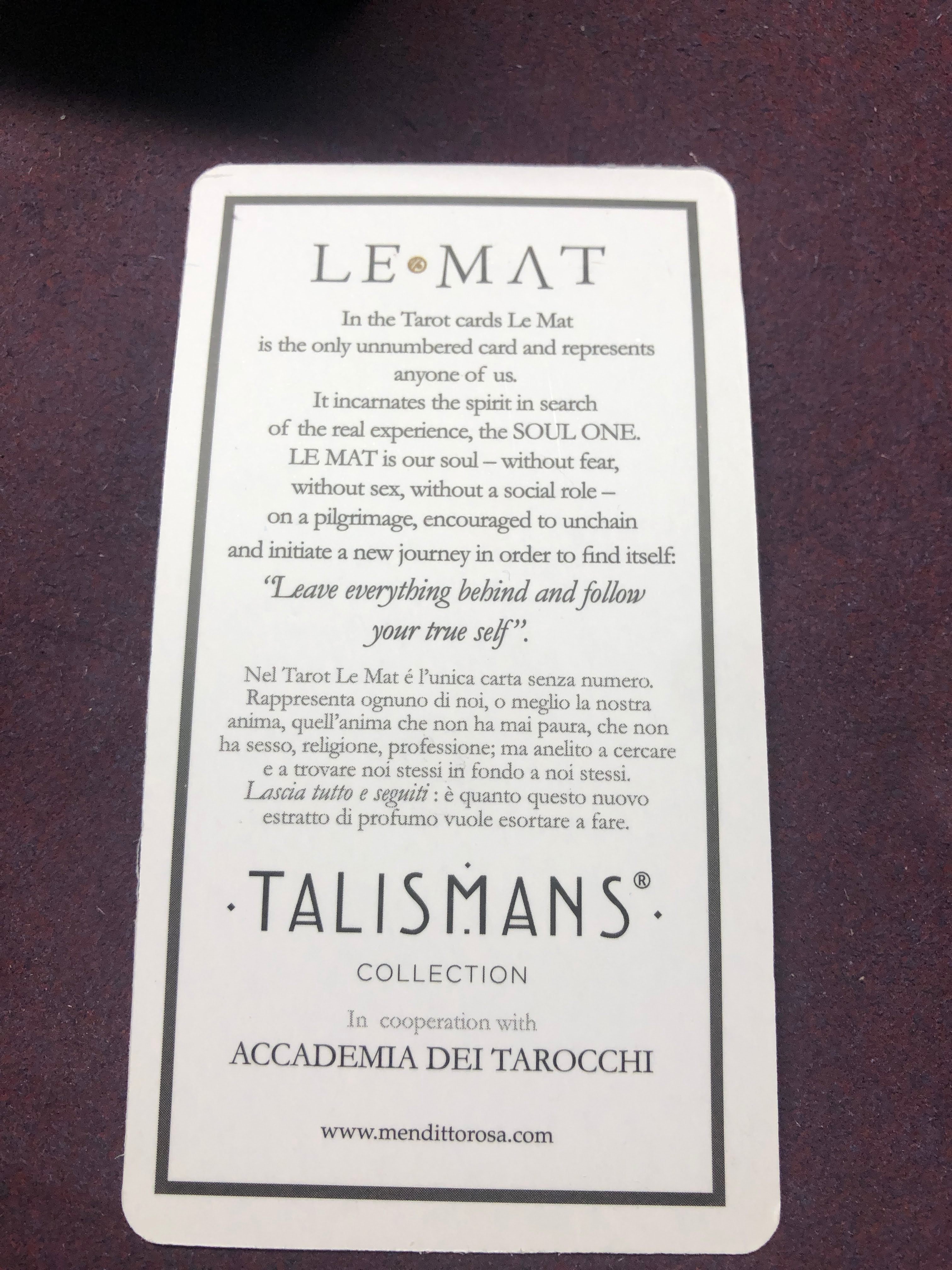 愚者という名のフレグランスを熱く語る｜marie