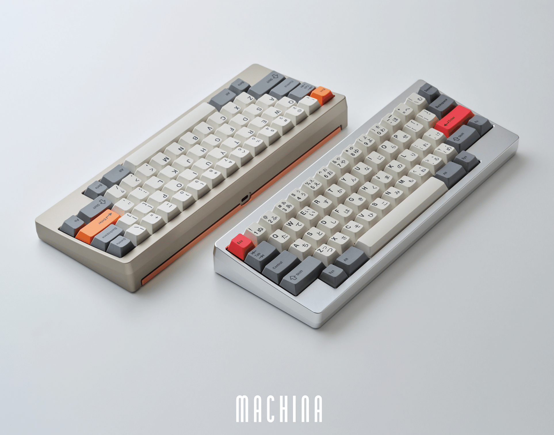 自作キーボード delta50% レッド