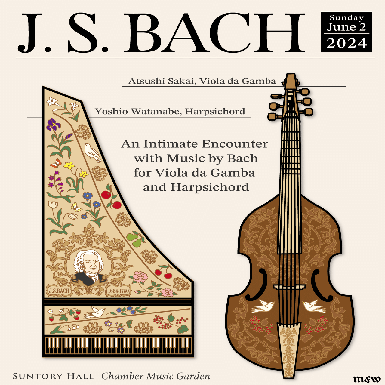 バッハを聴く ヴィオラ・ダ・ガンバとチェンバロの親密｜music and words
