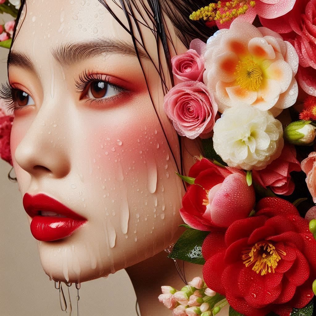 【最高傑作・肖像画・人物画】過去作・美しい女性・赤いドレスのポートレート絵画 マダムゴンス | アートプリント