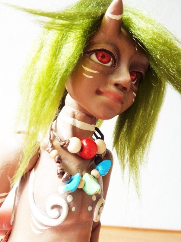 リ*ー様 創作球体関節人形・白角の少年 オブジェ ☆ 枯初夏 ☆ 角 ☆ 球体関節人形 ☆ 少女人形 立体