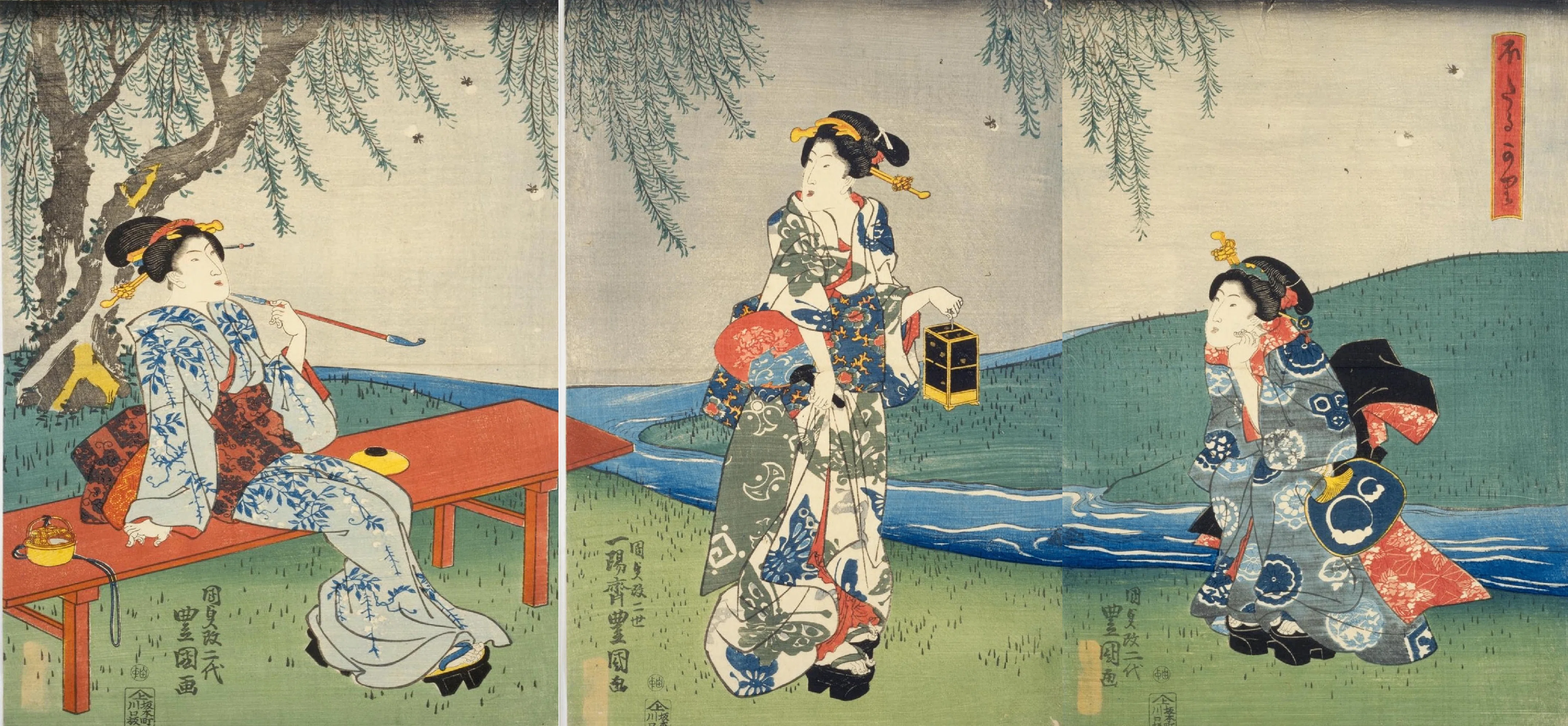 トレンドカラーや推し柄も!?浮世絵に見る江戸の浴衣コレクション